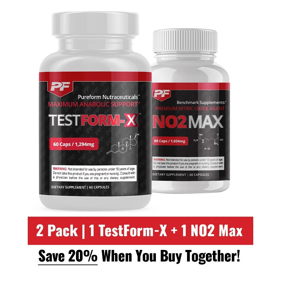 TestForm-X + NO2 Max (1 of each) – Save 20% with Combo!