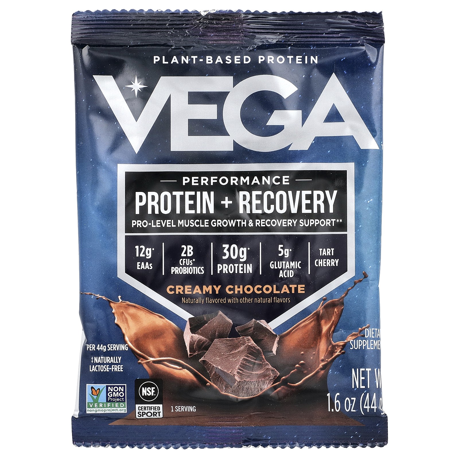 Sport, Plant-Based Premium Protein, Chocolate, 12 Packs, 1.6 oz (44 g) Each