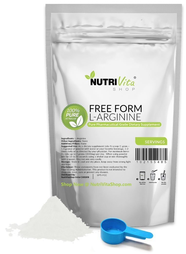 2X 500g (1000g) Free Form L-Arginine Powder Pharmaceutical Kosher Muscle Cardio