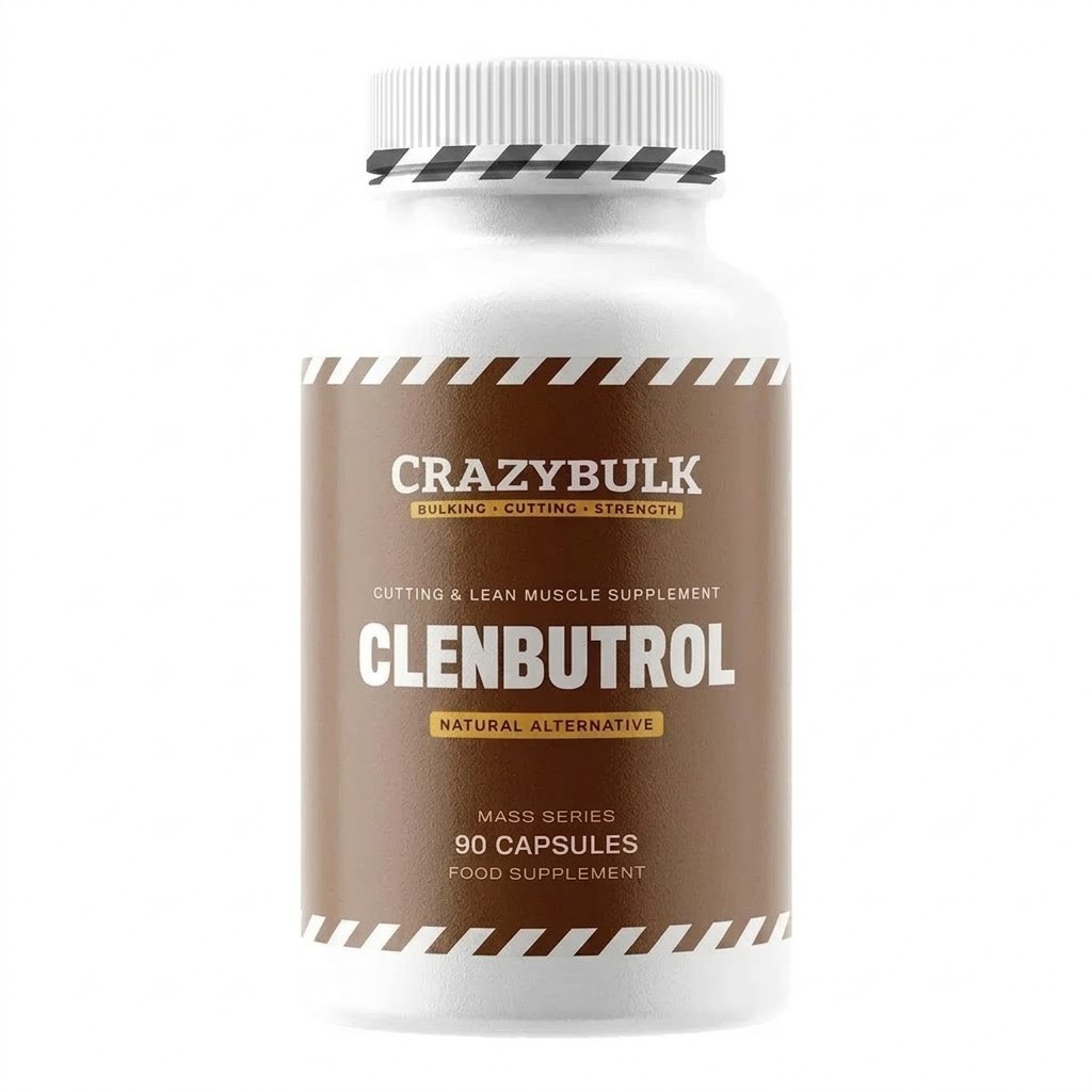 CrazyBulk CLENBUTROL – 90 Capsules CUTTING & LEAN MUSCLE MUSCLE, Pack of 5