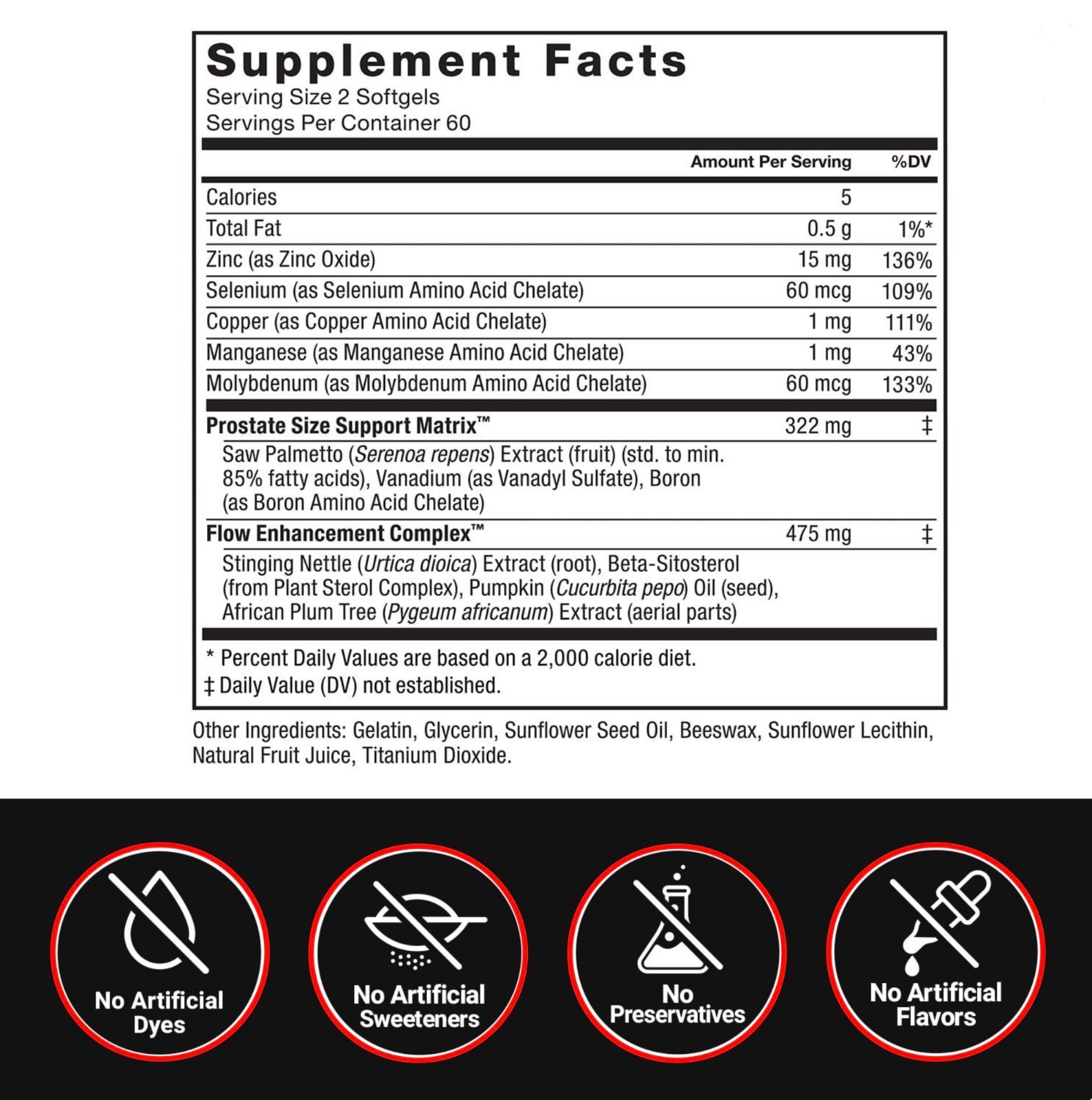 Force Factor Prostate Support Bladder Flow – Saw Palmetto Beta-Sitosterol 120ct