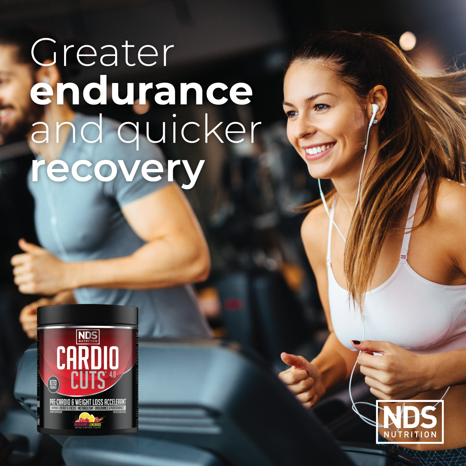 CARDIO CUTS 4.0 Pre-Cardio – Weight Loss Drink Mix – Razz Lemonade (40 Servings)
