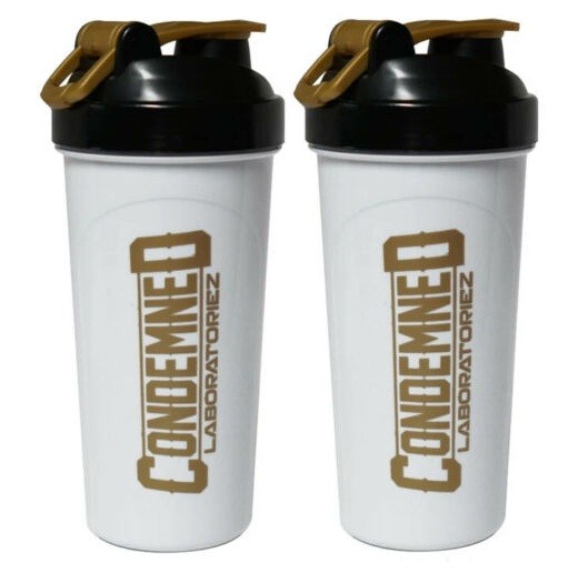 CONDEMNED LABZ Protein Powder Mixing Shaker Bottle 25 oz – 2 Pack