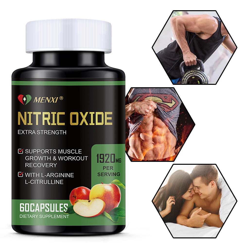 Nitric Oxide and Circulation Booster | L-Arginine, L-Citrulline | Extra Strength