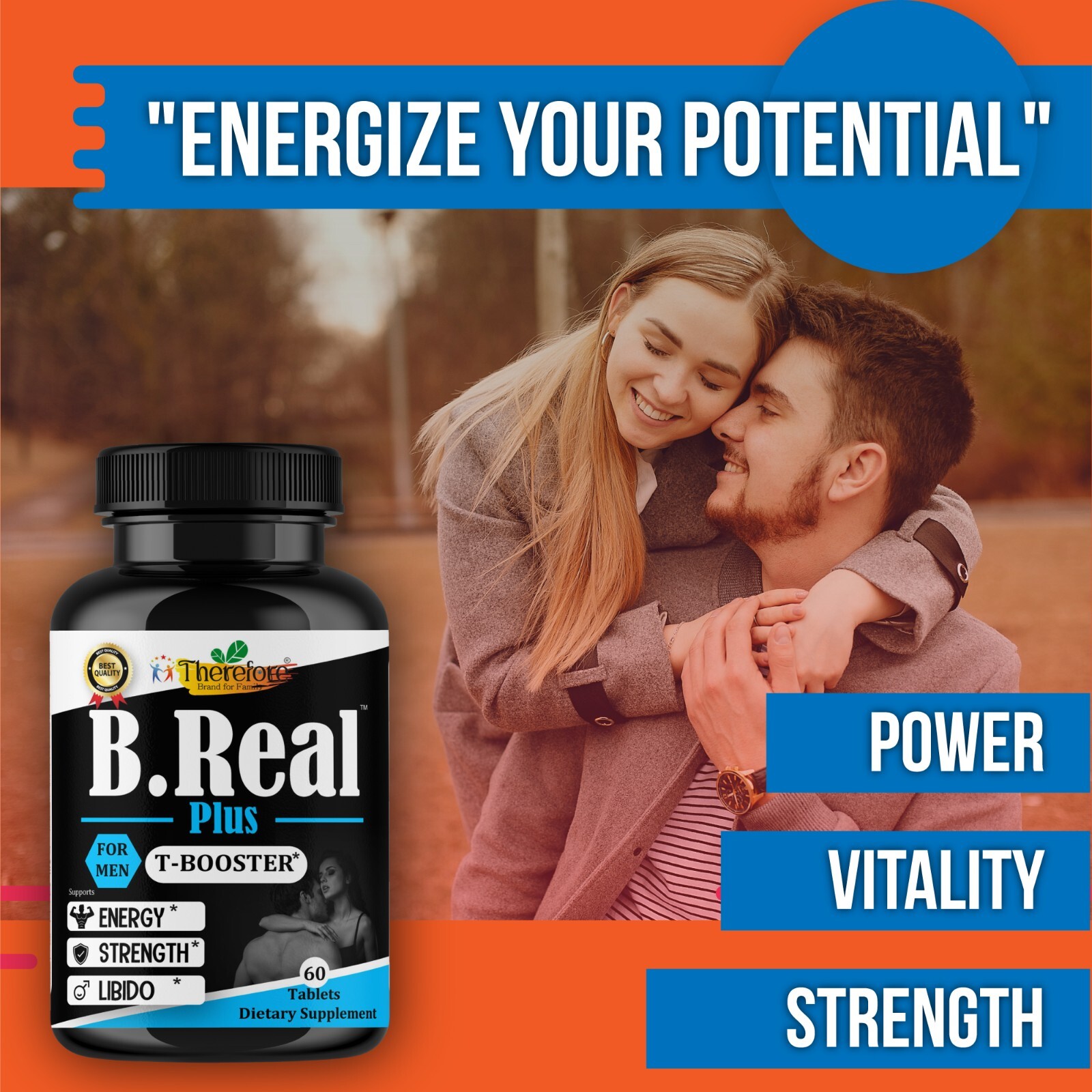 Extended Male Enhancement, Testosterone Booster ultra Strength Formula, 60 Tab