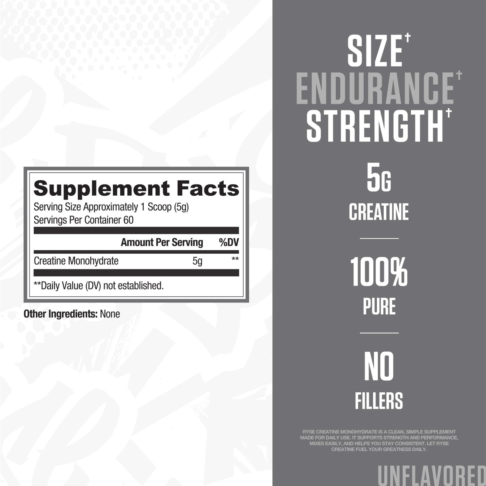 Creatine Monohydrate Powder – Unflavored, 60 Servings – Boosts Muscle Growth, St