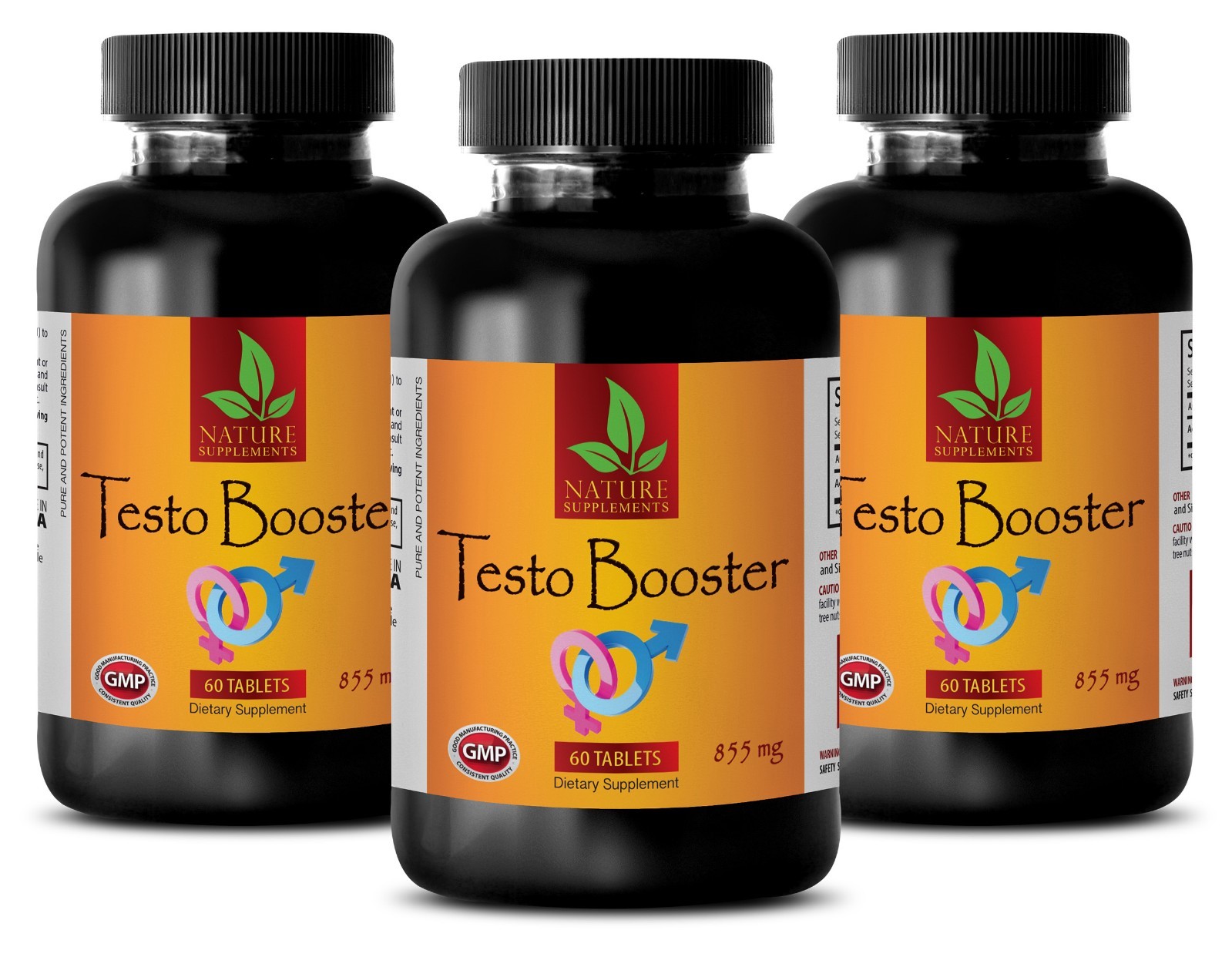 TESTO BOOSTER Muscle Growth Fat Burner Testosterone Booster 3 bottles 180 caps