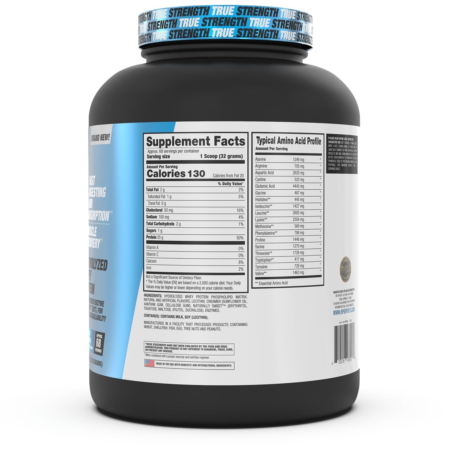Bpi Sports Hydro Hd – 100 Hydrolyzed Whey Protein Powder – Muscle Growth