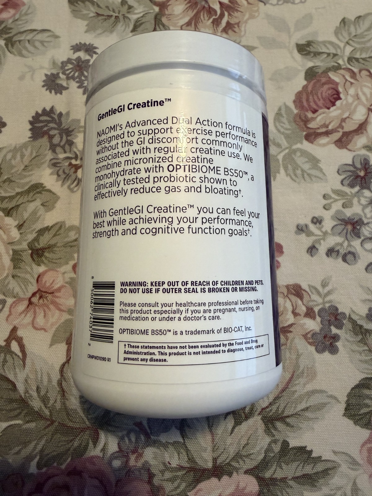 NAOMI Gentle GI Creatine with OPTIBIOME®, Gut-Friendly Creatine Monohydrate