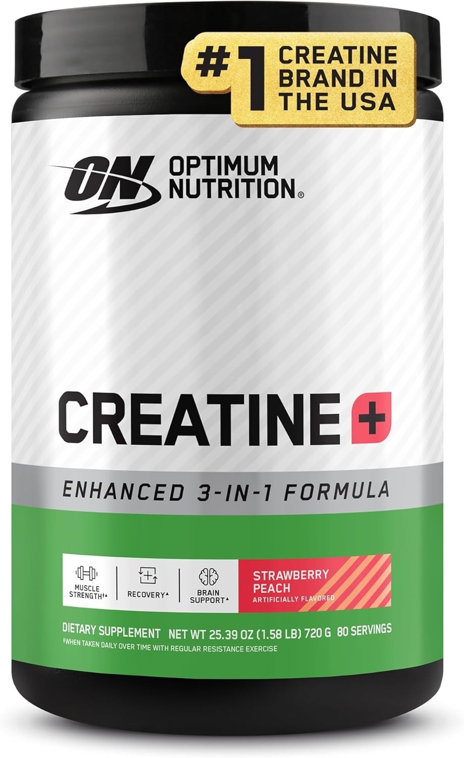 Strawberry Peach Creatine Monohydrate Powder – 80 Servings for Muscle Strength