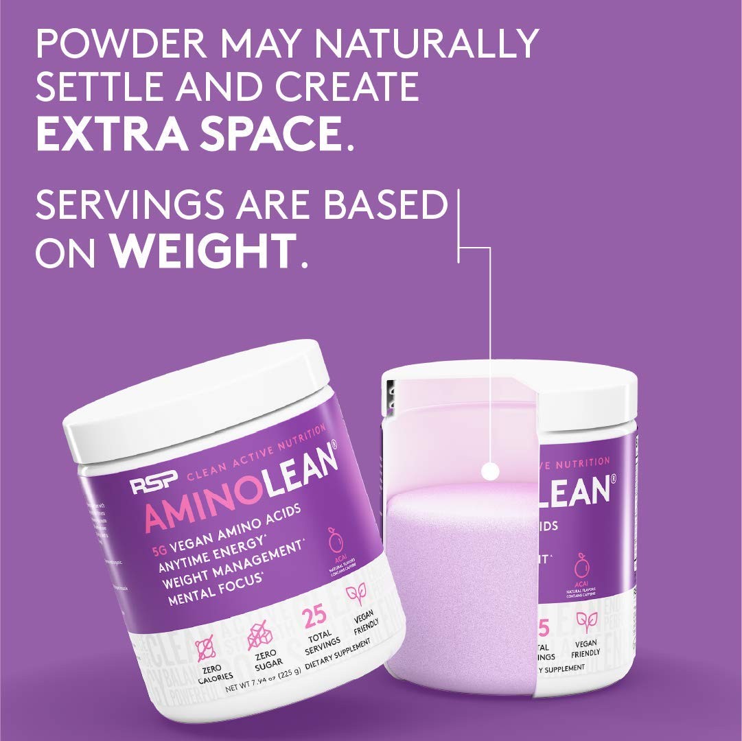 Rsp Aminolean – Preentrenamiento Natural Todo En Uno, Aminoenergia, Control D…