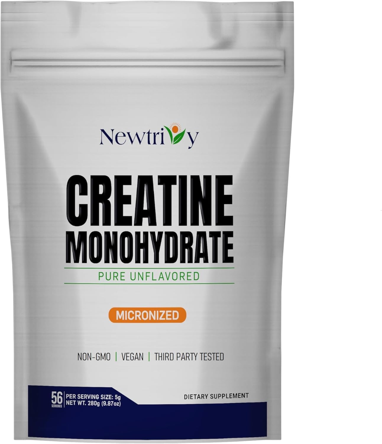 Creatine Monohydrate,Micronized, Pure,Unflavored,280g (9.8oz)