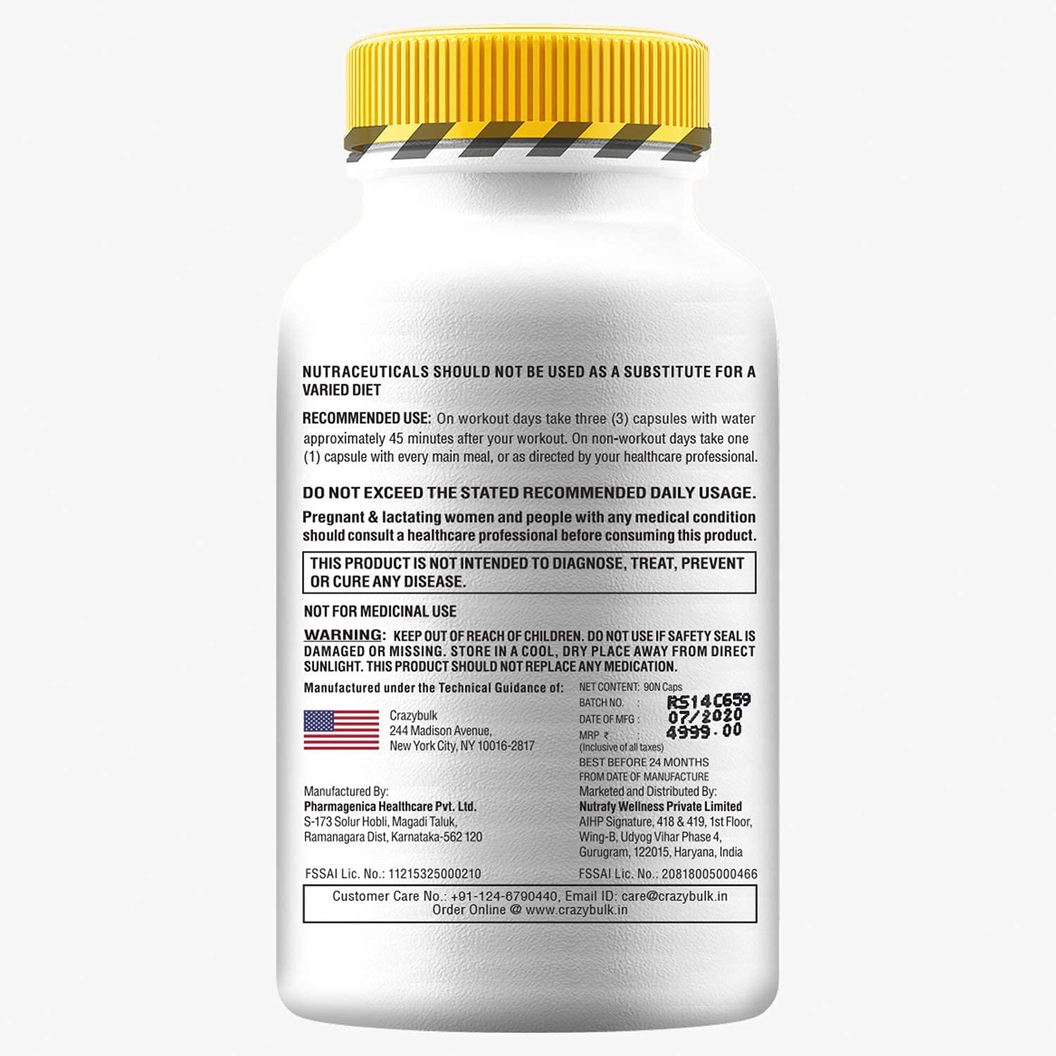 3 Pack CrazyBulk Decaduro Stack Recovery Energy Workout 90 capsules Free Ship