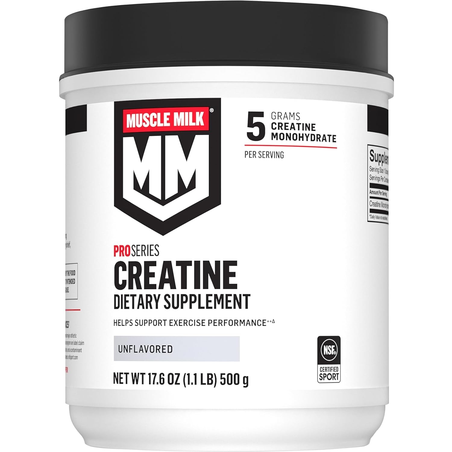Muscle Milk Pro Series Creatine Powder Supplement, Unflavored, 1.1 Pound,…