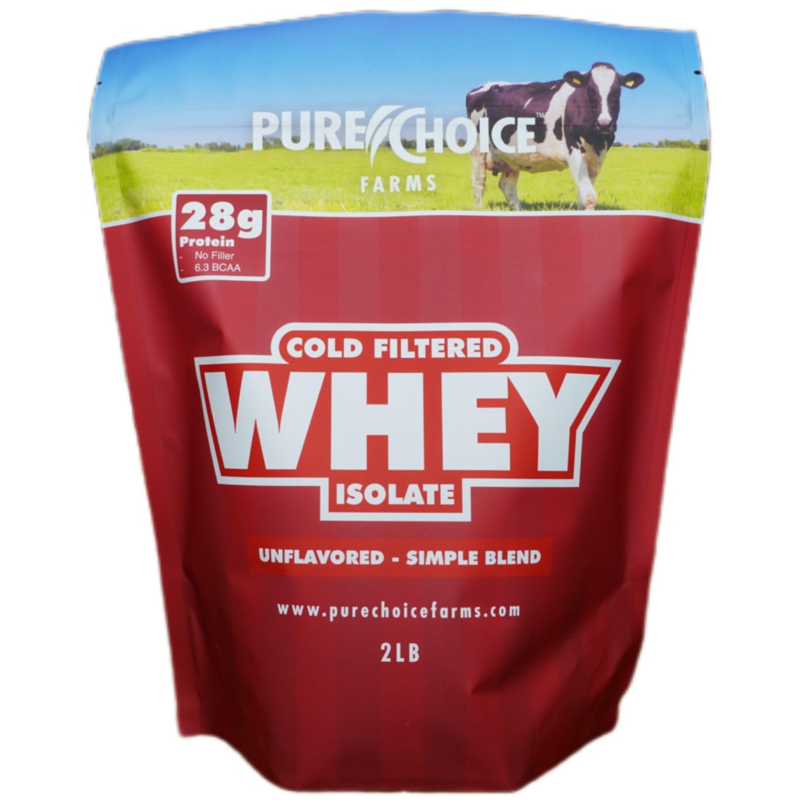 Pure Choice Unflavored Whey Protein Isolate Powder, 28g Protein & SugarFree, …