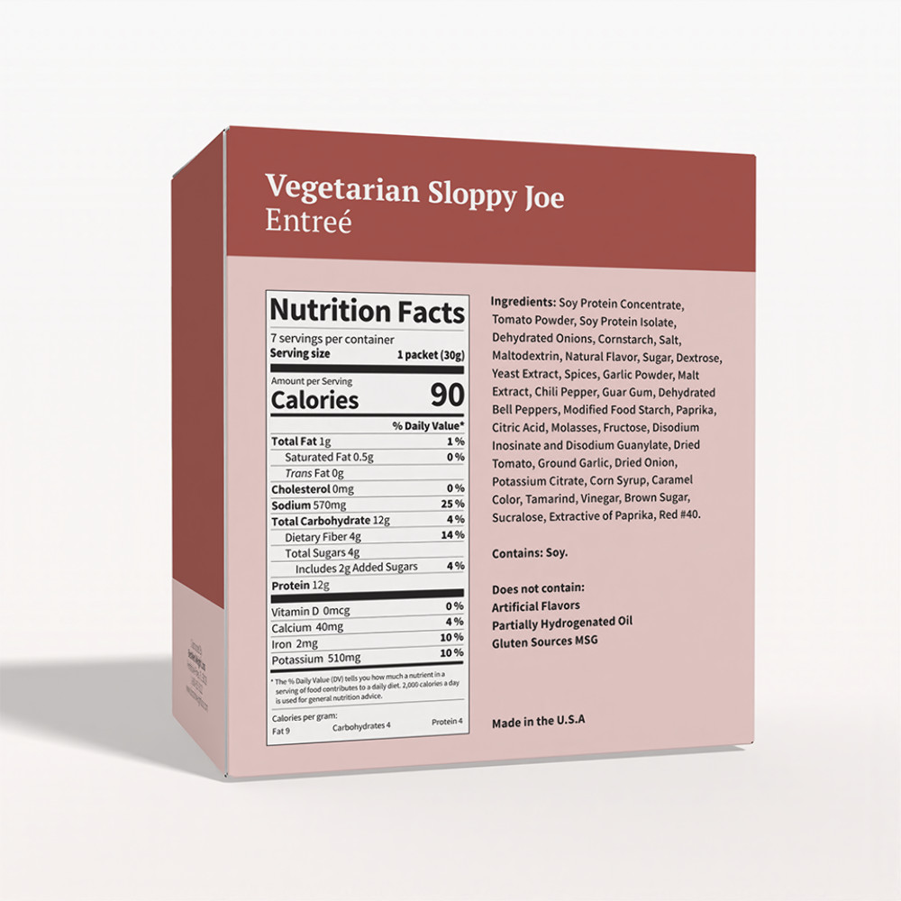 BestMed High-Protein Meal, Vegetarian Sloppy Joe (7ct)