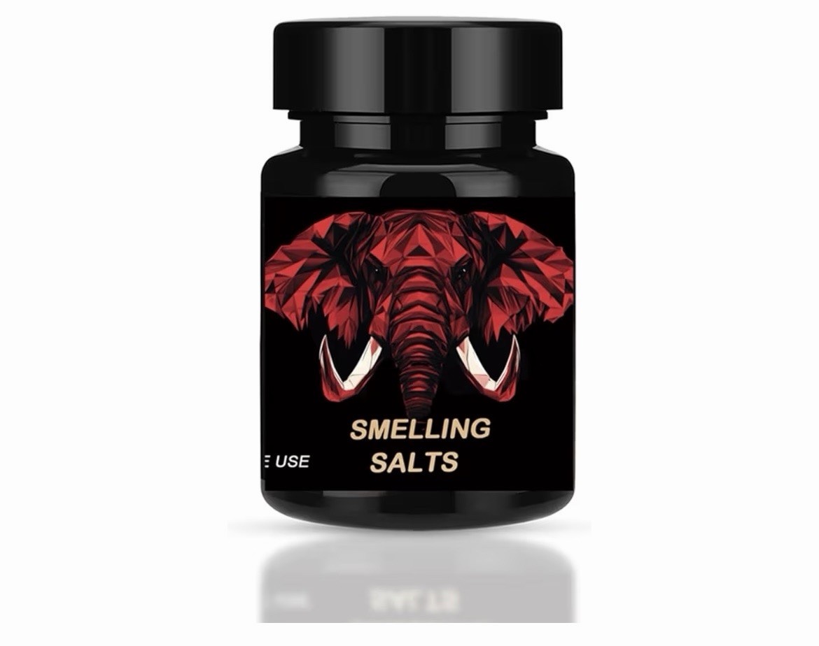 Elephant Label Smelling Salts Jar, Salt Formulation, Energy, Unisex