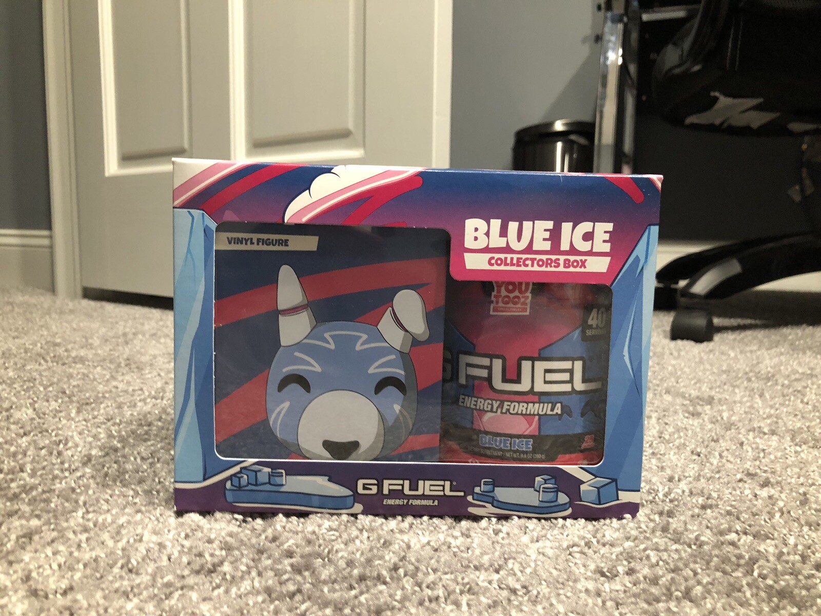 Gfuel Youtooz Collectors Box – Limited Edition – Sealed New In Box Blue Ice Tub