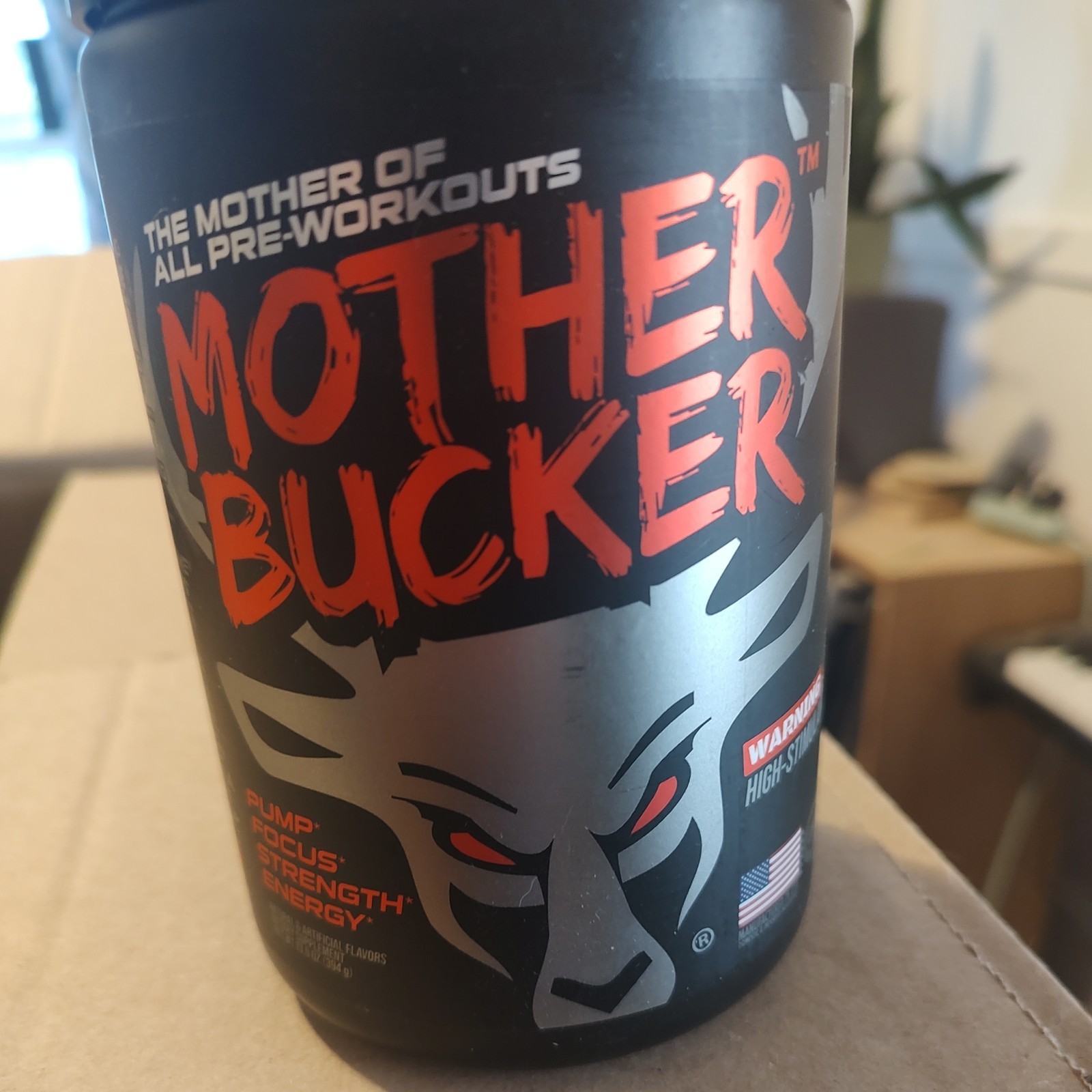 BUCKED UP MOTHER BUCKER PRE-WORKOUT Pump Focus Energy Gym Junkie Flavor