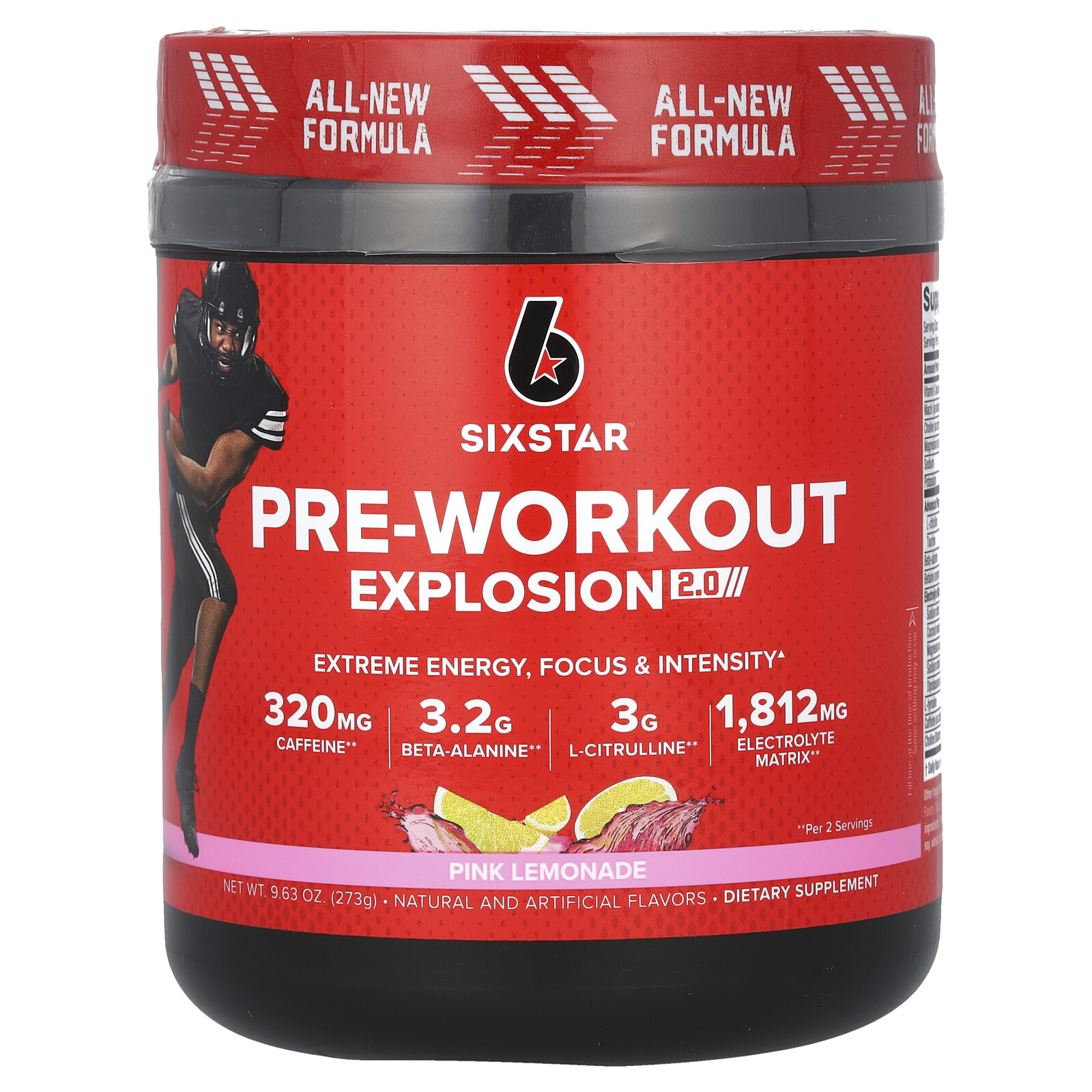Pre-Workout Explosion 2.0, Pink Lemonade , 9.63 oz (273 g)