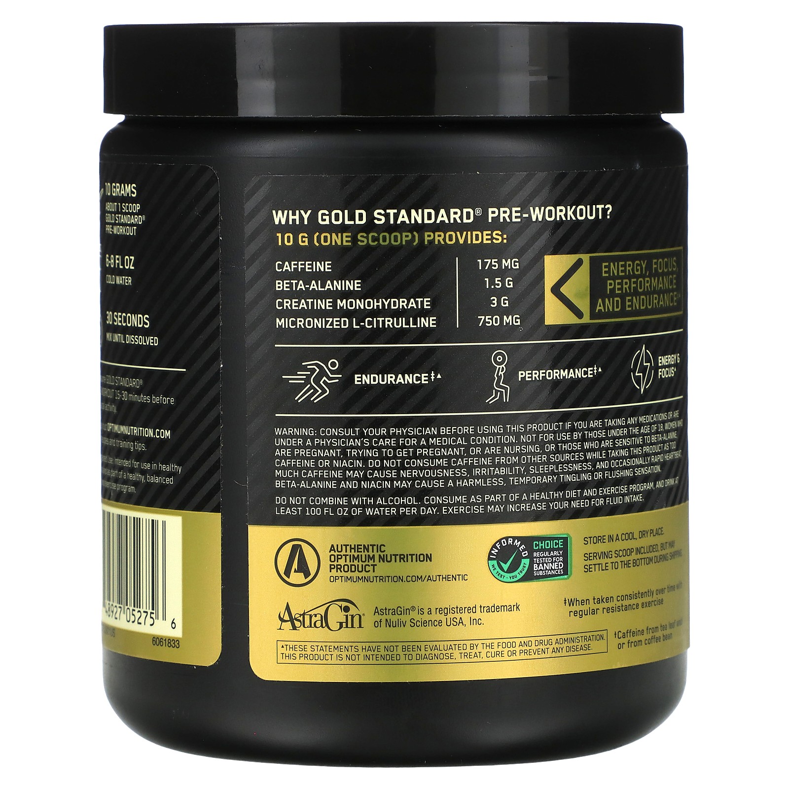 Gold Standard Pre-Workout, Watermelon Candy, 10.58 oz (300 g)