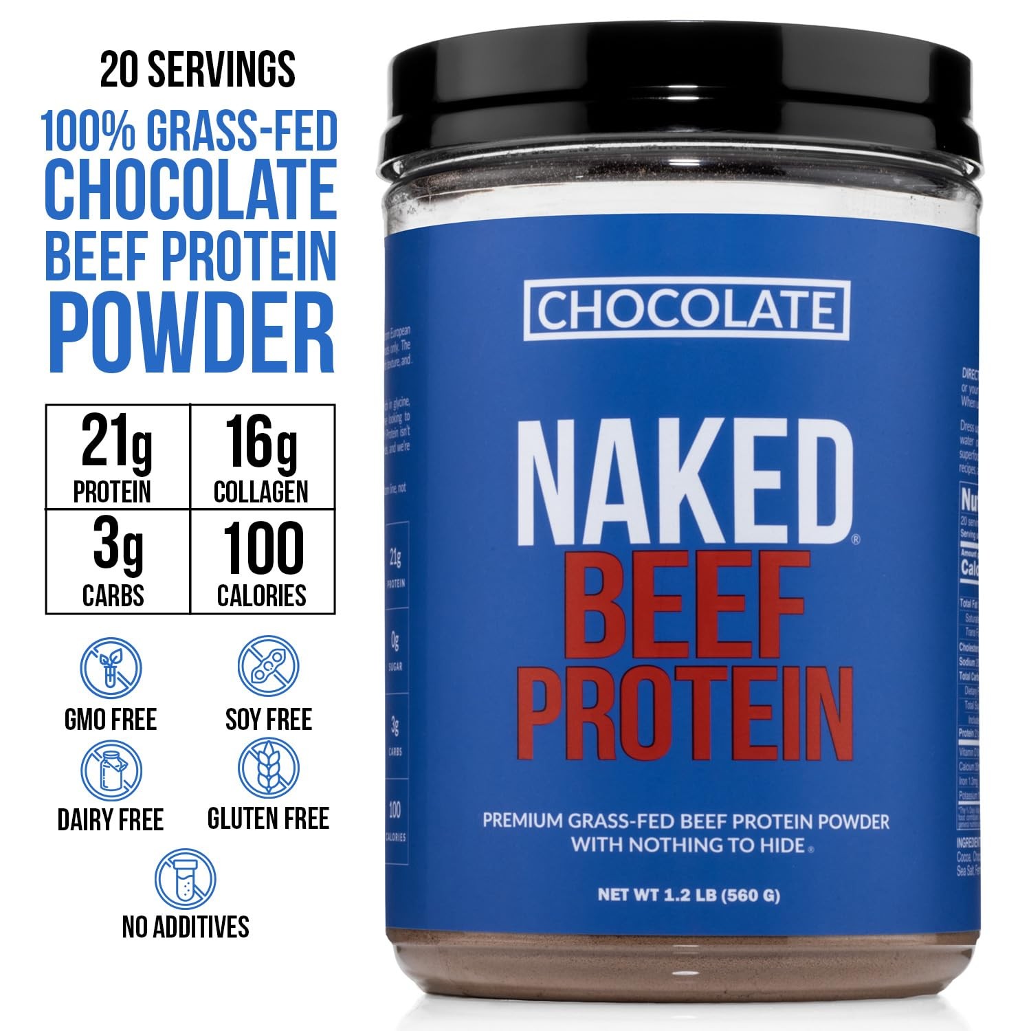 Naked – Fed European Bones 21G Amino Acids Dairy No Artificial