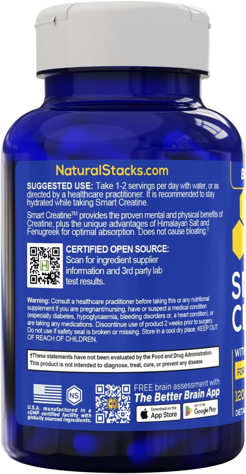 Creatine Monohydrate – 2500Mg Creatine Capsules – 450Mg Fenugreek Extract & 250M
