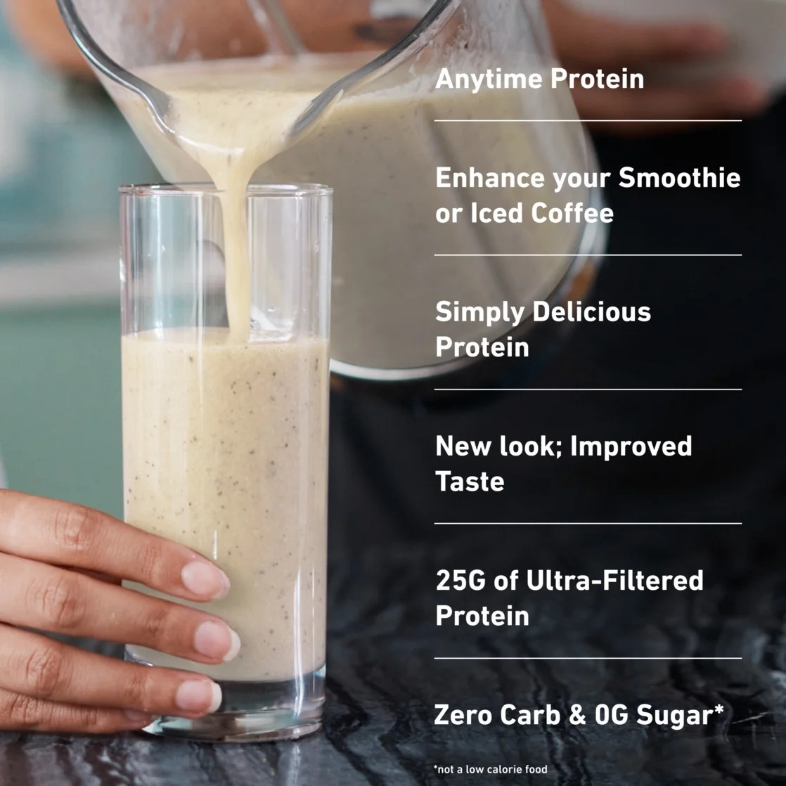 Isopure Zero Carb 100% Whey Protein Isolate Vanilla Protein Powder, 25g, 15 Serv