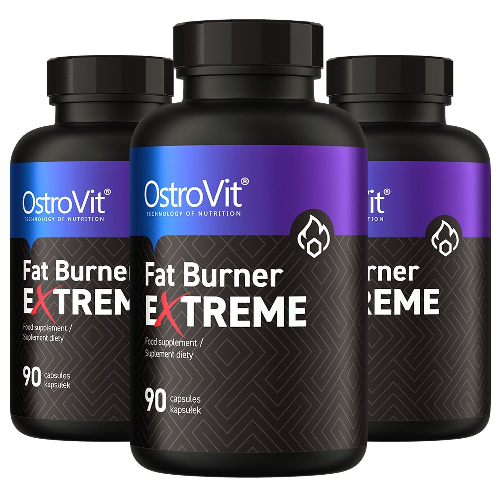 FAT BURNER EXTREME 90 CAPS – Strong thermogenic, fat burner, slimming pills