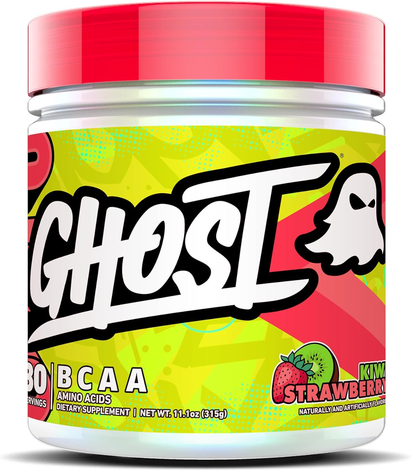 BCAA Powder Amino Acids Supplement, Kiwi Strawberry – 30 Servings – Sugar-Free I