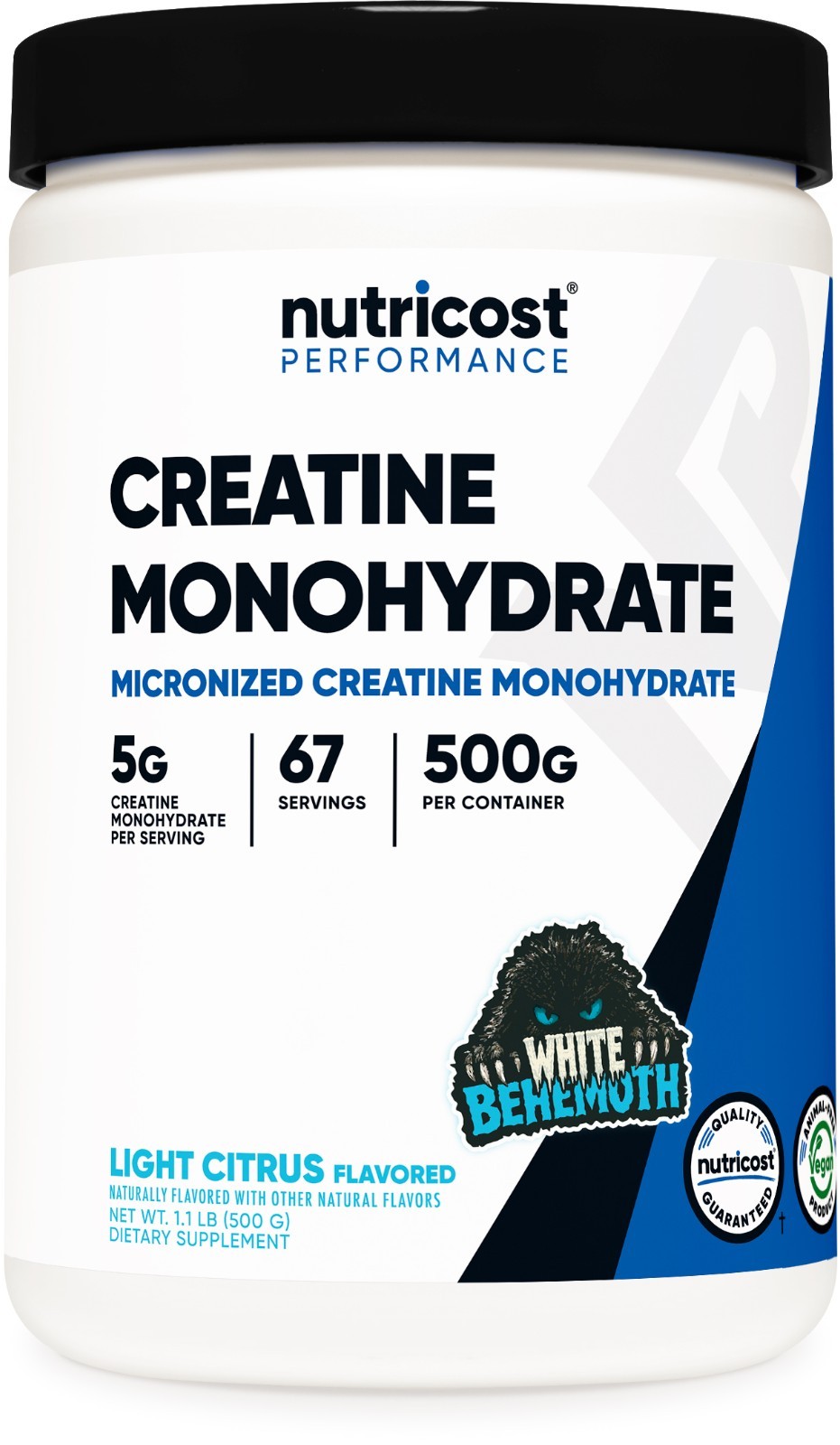 Nutricost Creatine Monohydrate Powder (White Behemoth) 500 Gram