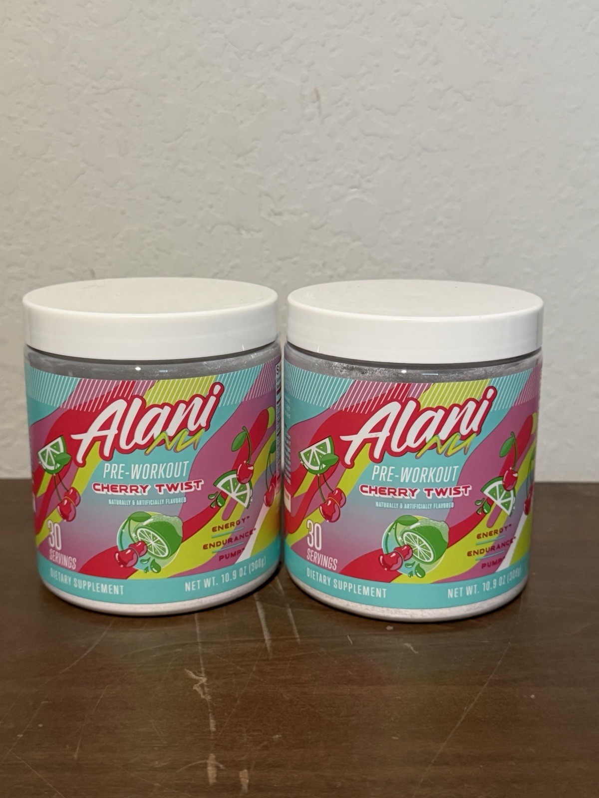 Alani Nu Pre Workout Powder, Cherry Twist, 30svgs – Exp. 1/28 – 2 Pack