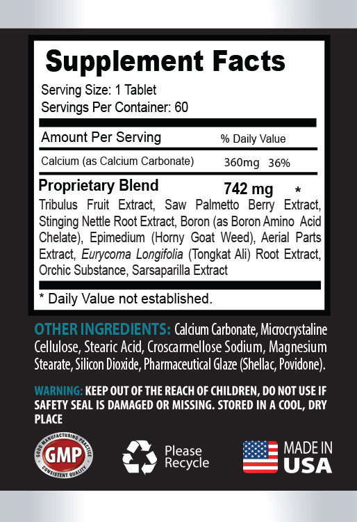 Muira Puama – LONGJACK & TESTOSTERONE 742MG COMBO – testosterone booster dietary