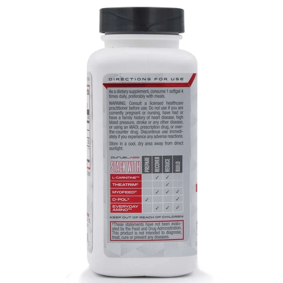 NATURAL FAT BURNER: Purus Labs CLA Stim-Free, Recovery – Weight Loss – 100ct