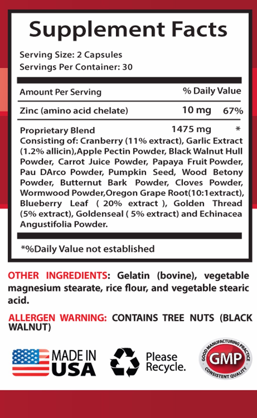 Proven formula – ANTI-PARASITE COMPLEX – Relieve digestion – 3 Bottles