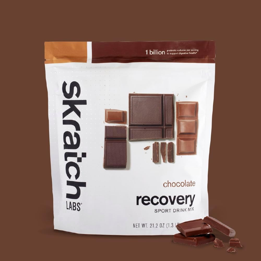 Post Workout Recovery Drink Mix with Chocolate, (21.2 Oz, 12 Servings) with Comp