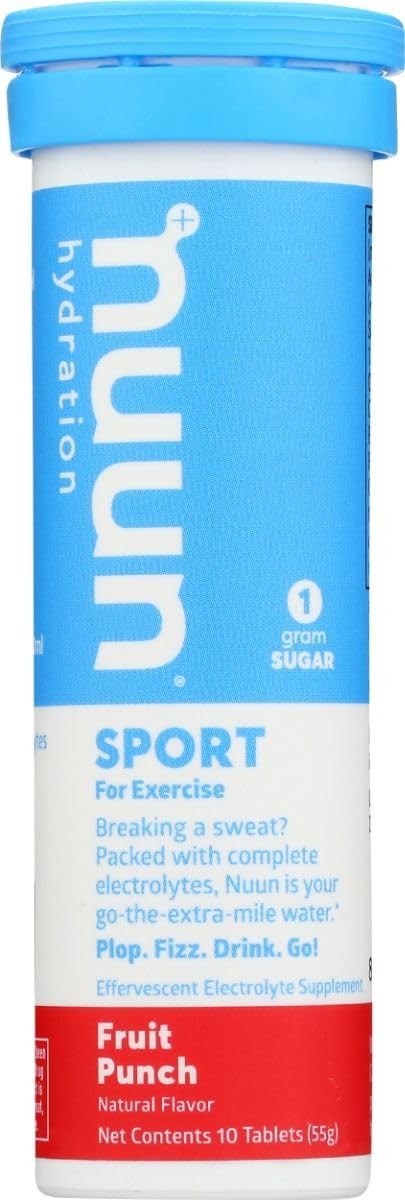 Nuun Hydration Drink Tab – Active – Fruit Punch – 10 Tablets – Case Of 6