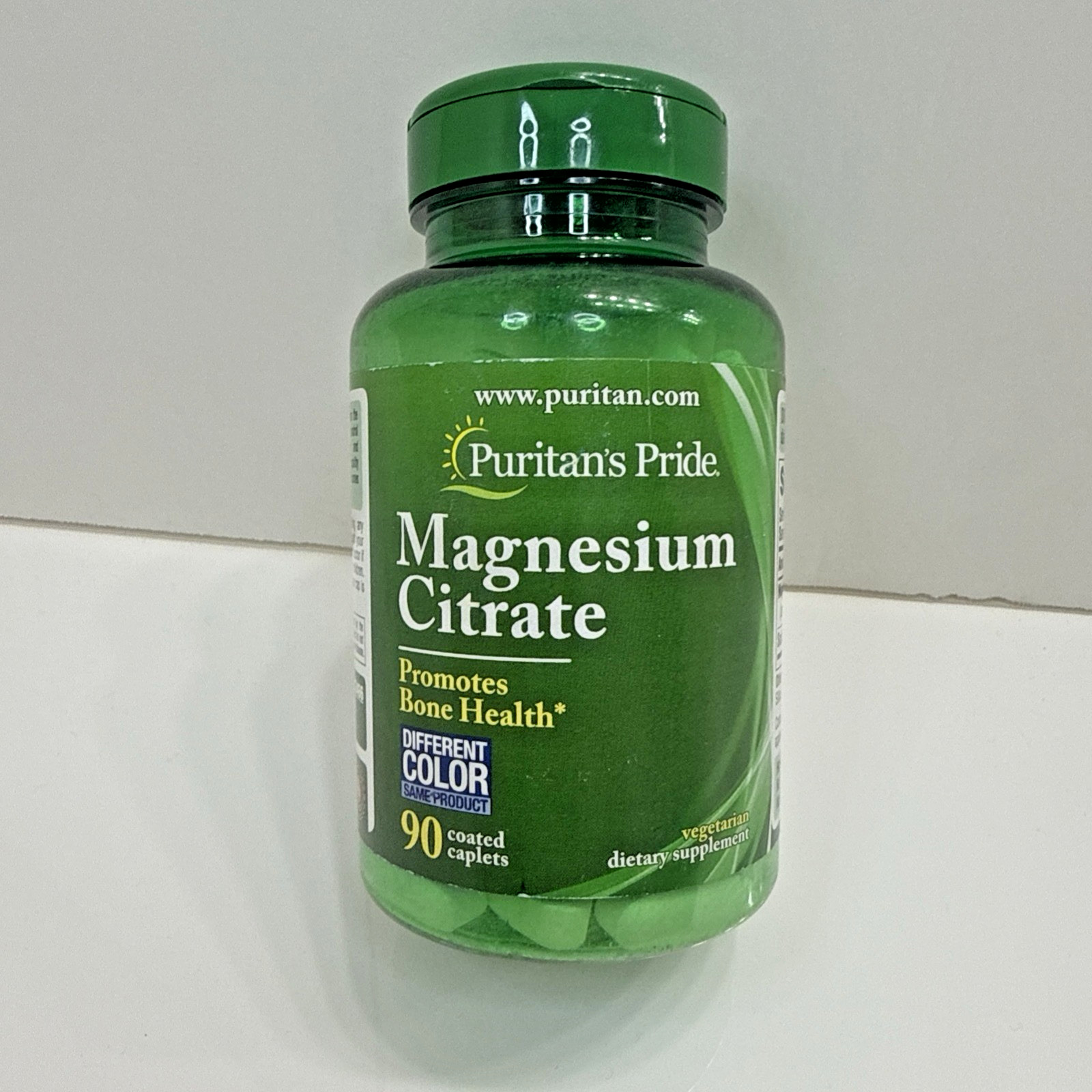 Puritan’s Pride Magnesium Citrate – 200 mg – 90 coated caplets – EXP 02/28