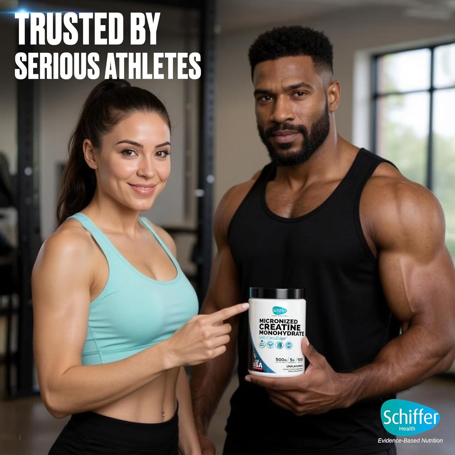 Creatine Monohydrate Powder 500g – Supports 1.12 Pound (Pack of 1), White