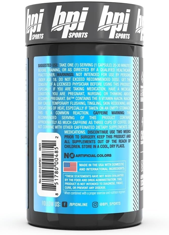 BPI Sports B4 THERMOGENIC FAT BURNER – 30 capsules