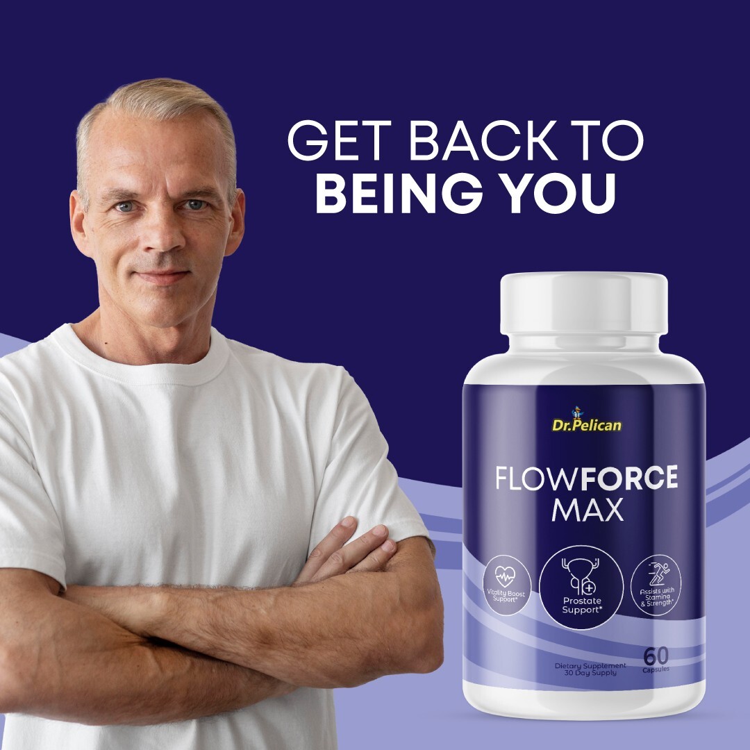 Flowforce Max- Support Supplement for Men – Urinary & Bladder Health-5 Bottles