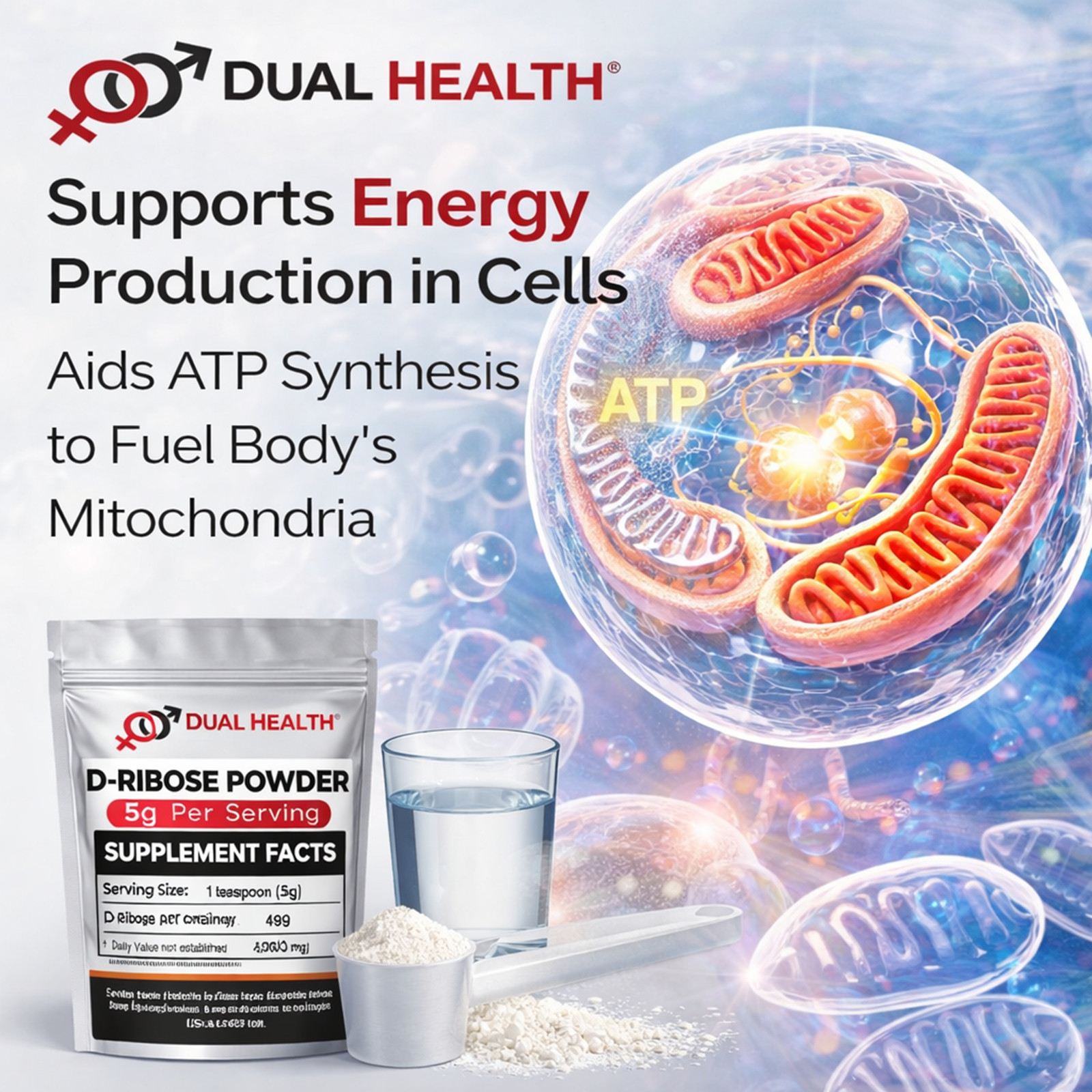 D-Ribose Powder Pure Energy Support Supplement Bulk Sizes