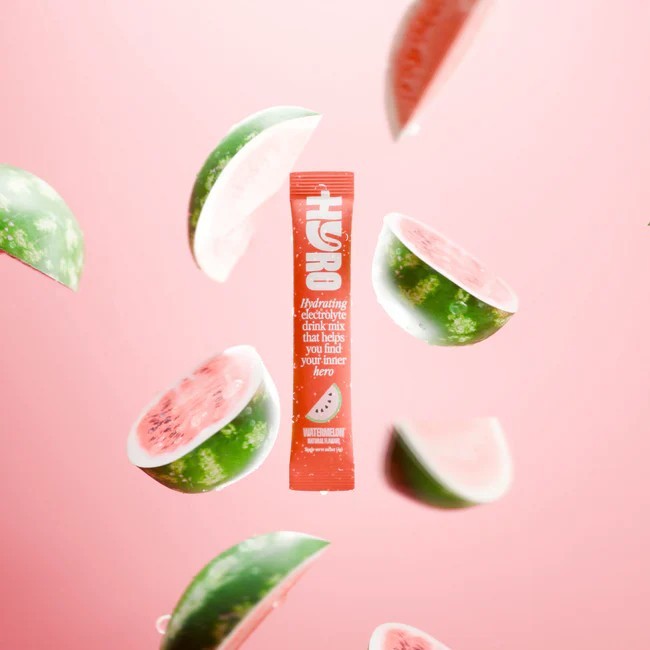 New Hyro Hydrating Electrolyte Drink Watermelon Natural Flavour 4g x 15 Sachets