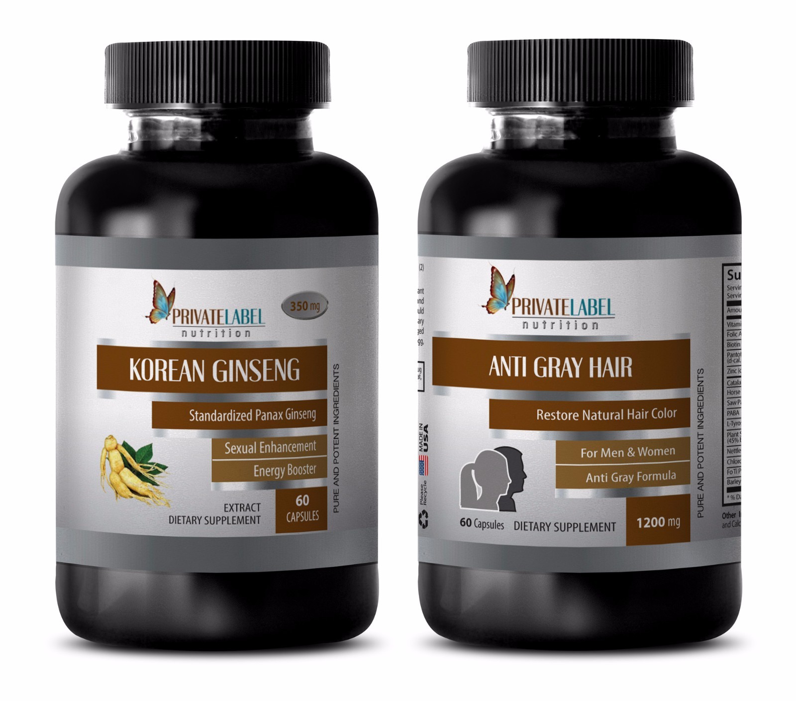 Anti-aging – KOREAN GINSENG – ANTI GRAY HAIR COMBO – saw palmetto supplements