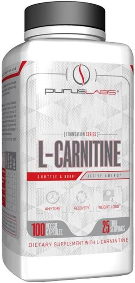 Purus Labs L-Carnitine – Recovery – Weight Loss – 100 Capsules