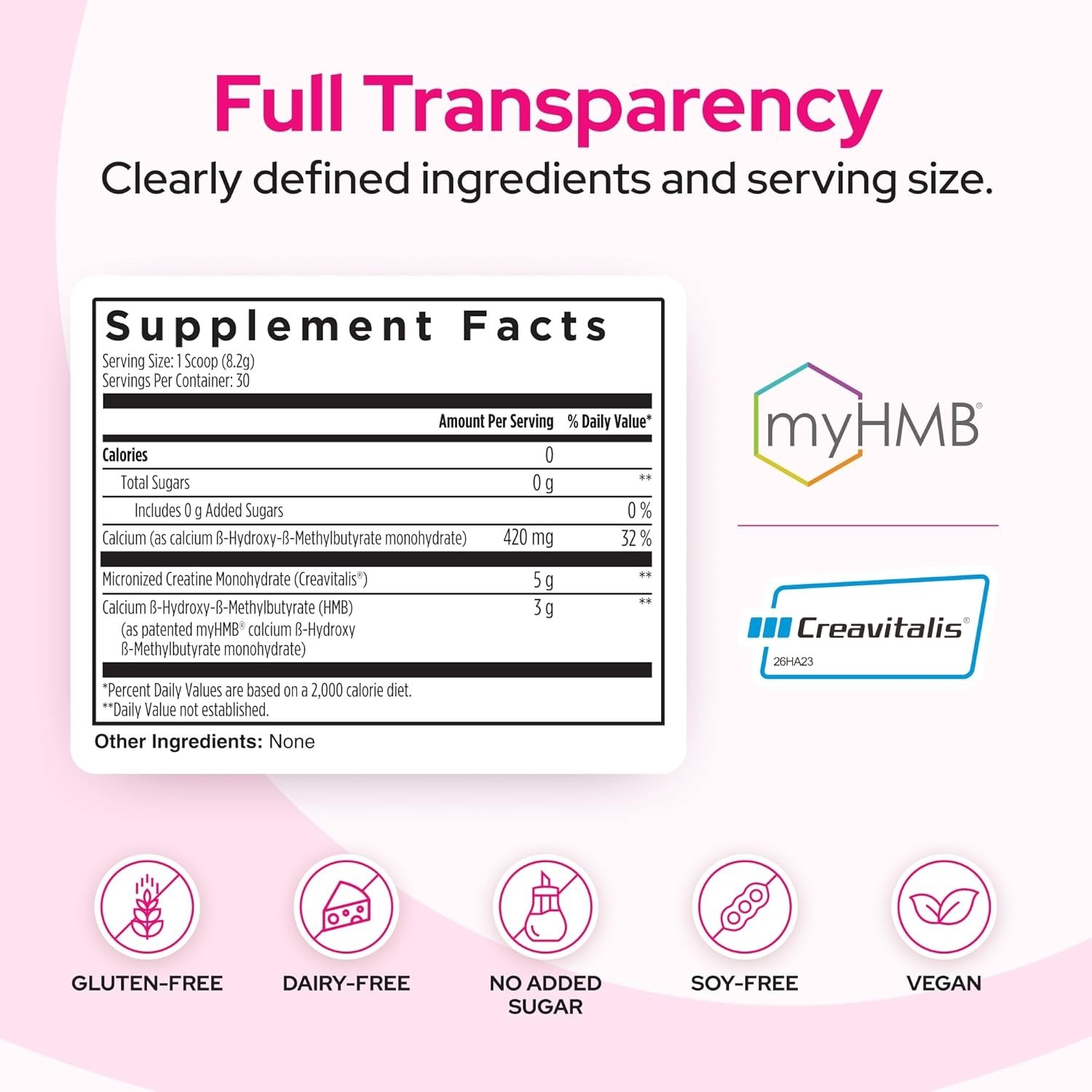 Creatine HMB Powder, 5g Creatine Monohydrate With 3g HMB