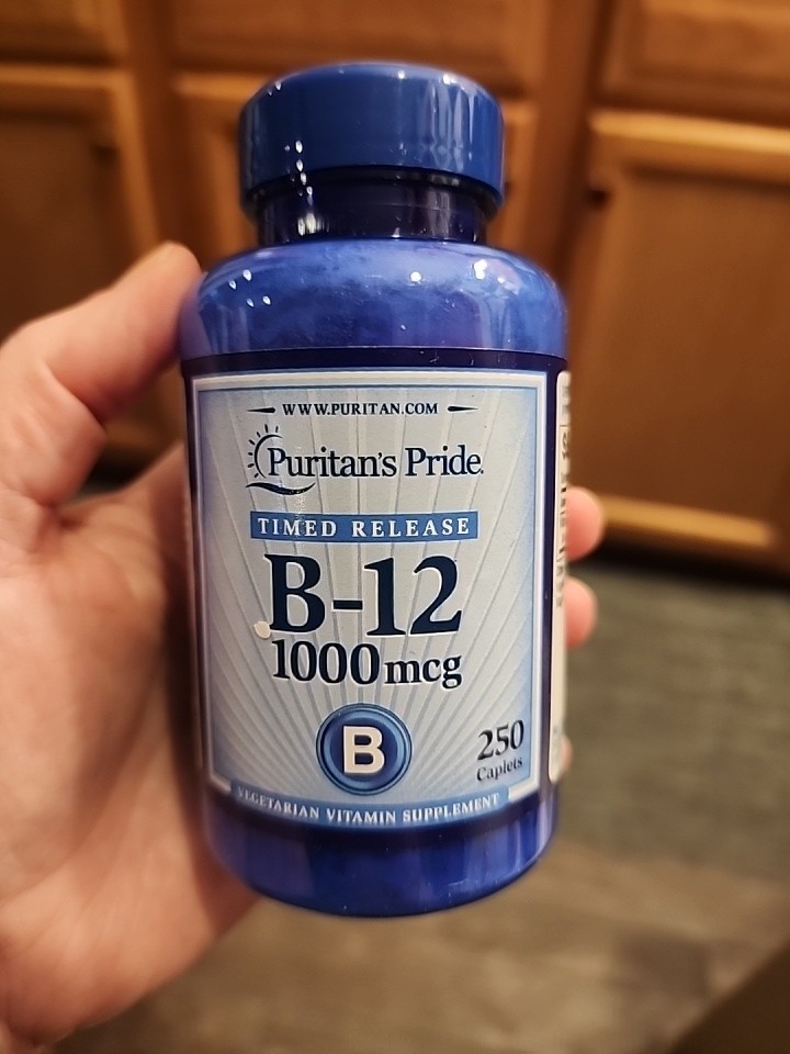 Puritan’s Pride Vitamin B-12 1000 Mcg Timed Release Caplets, 250 Count