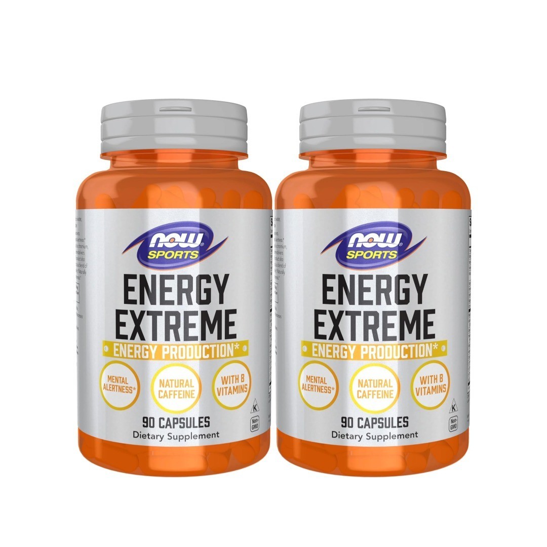 NOW Sport Energy Extreme 90 Caps Pack of 2 (Exp 02/2029)