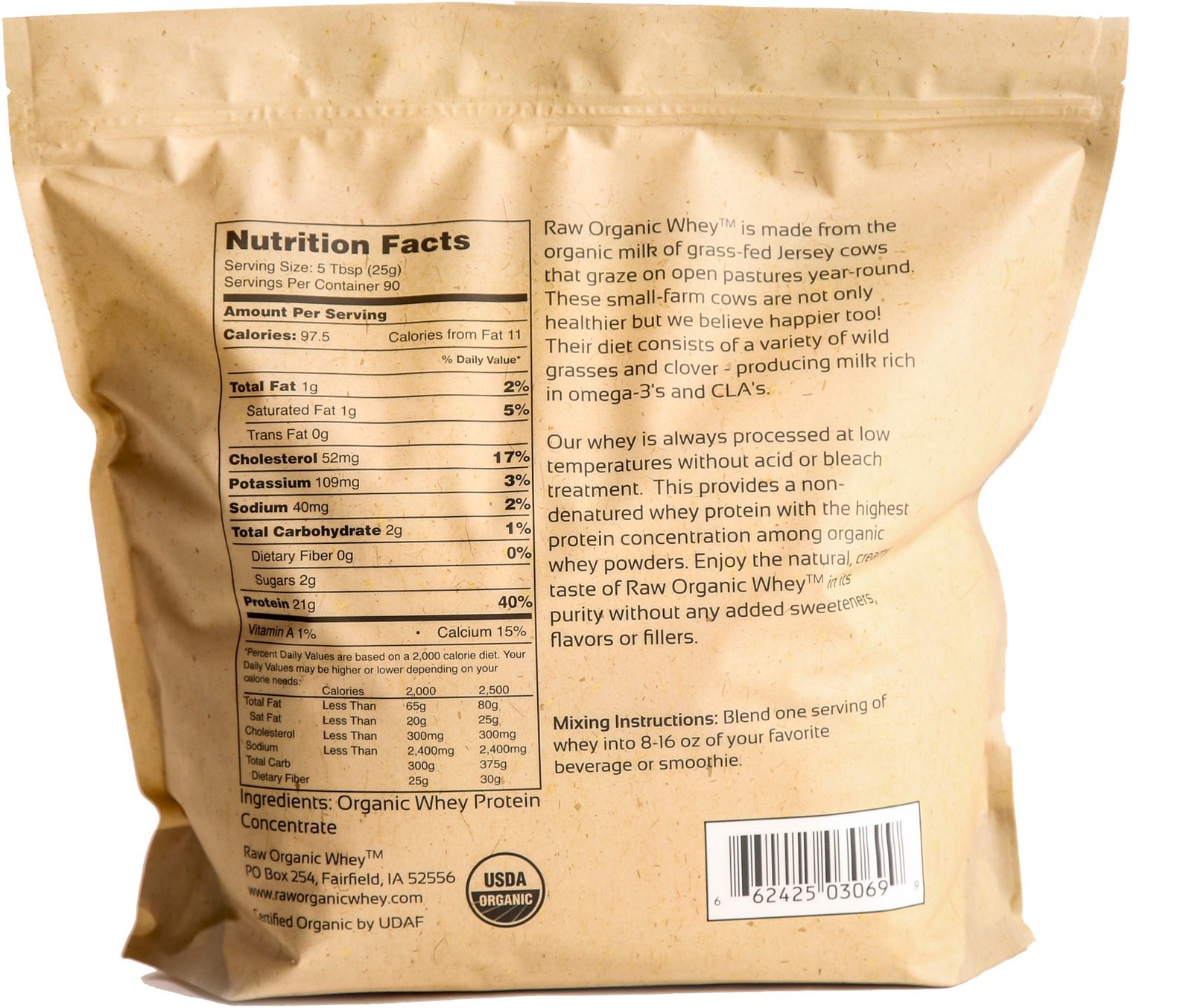 100 Organic Grass Fed Whey Protein Powder Unflavored 5 Pounds Non GMO Gluten …