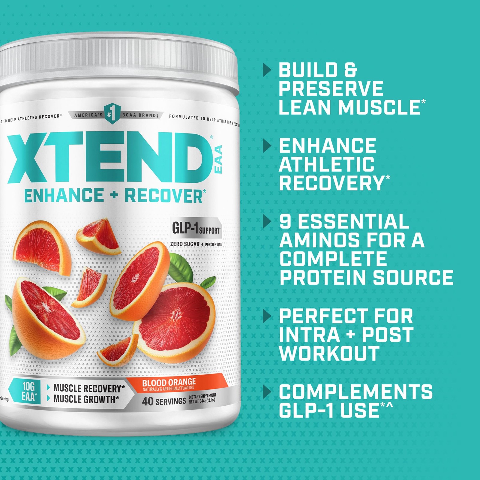 EAA + BCAA Powder for Muscle Recovery & Lean Muscle Growth, 9 Essential Amino…